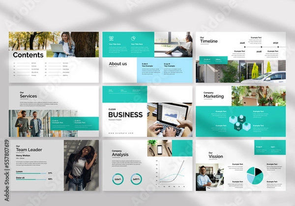 Fototapeta Clean Business Layout