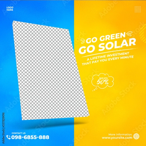 Obraz Solar social media template