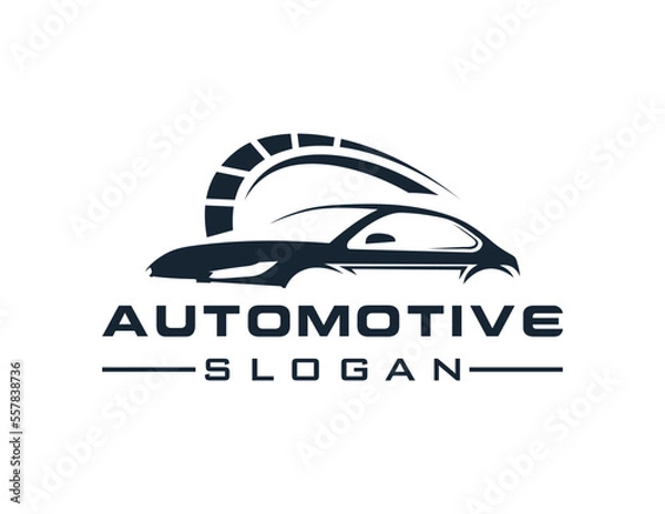 Fototapeta Logo about Automotive on a white background. created using the CorelDraw application.