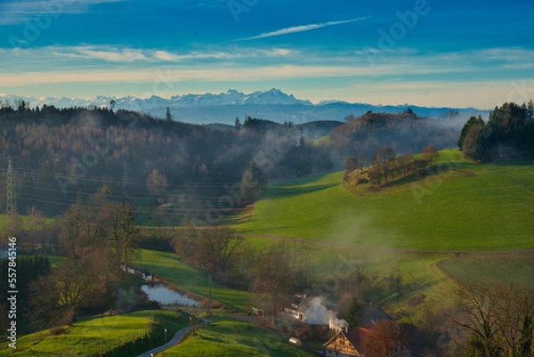 Fototapeta Landschaft im Allgäu nahe Wangen