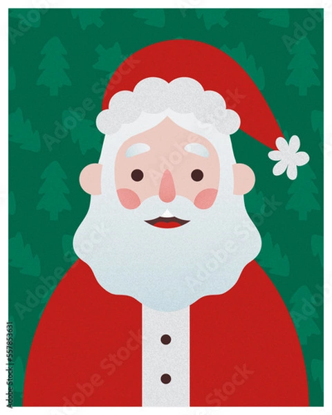Obraz cartoon santa claus