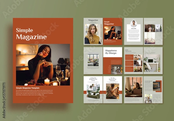 Obraz Simple Magazine Layout