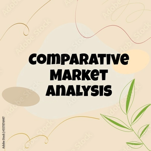 Fototapeta Comparative market analysis 