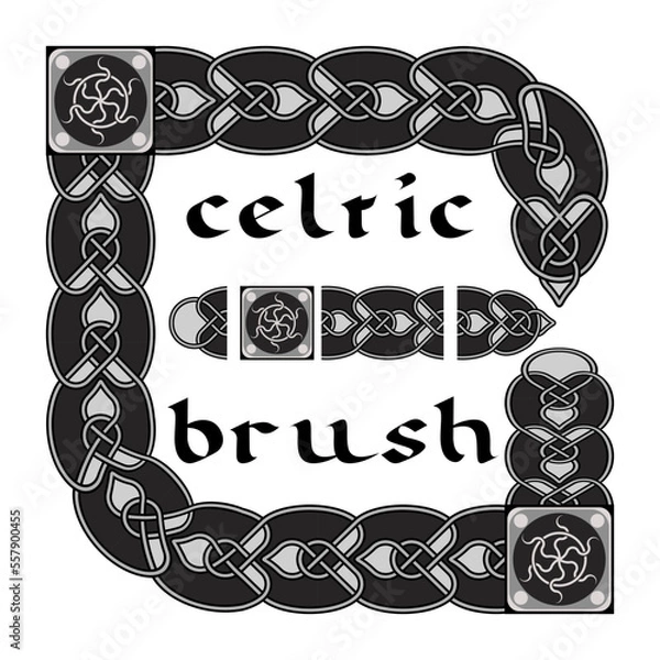 Obraz celtic brush for  frame