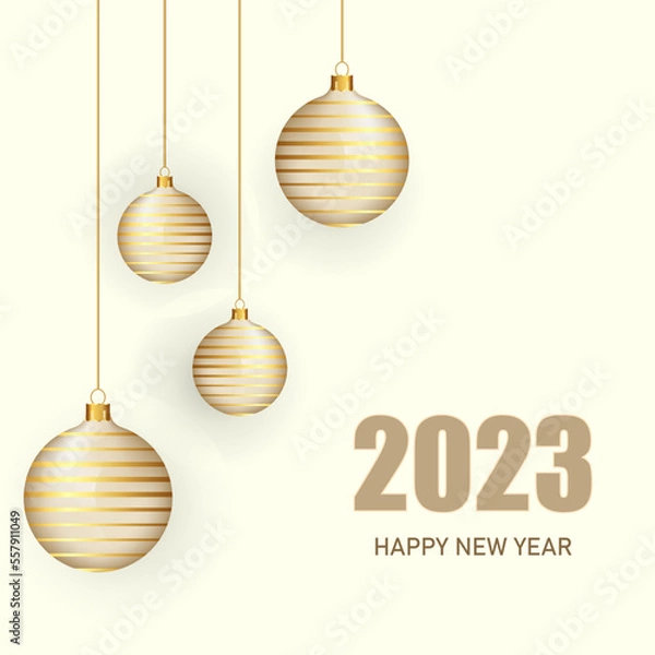 Obraz Happy new year 2023 grand celebration background design