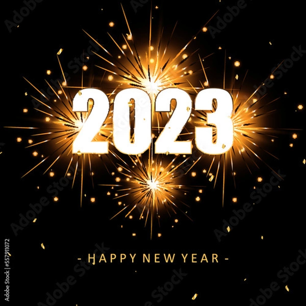 Obraz beautiful 2023 card holiday celebration background