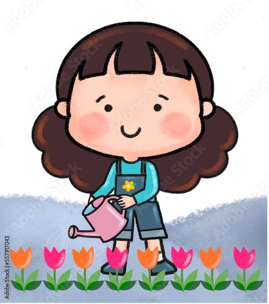 Fototapeta 꽃아이