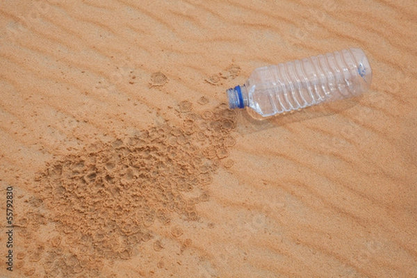 Obraz bottle in the desert