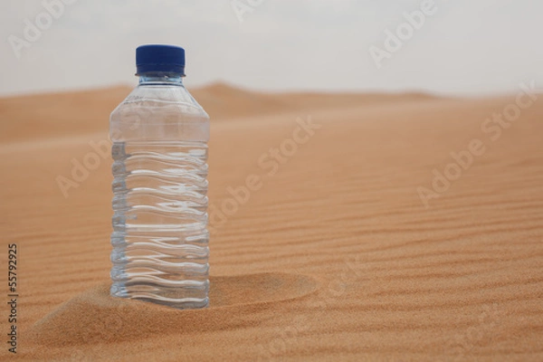 Obraz bottle in the desert