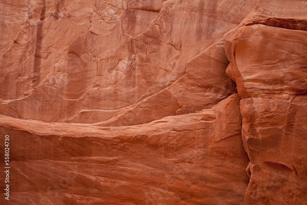Obraz Closeup of rich colors, layers and textures of red rock in Utah
