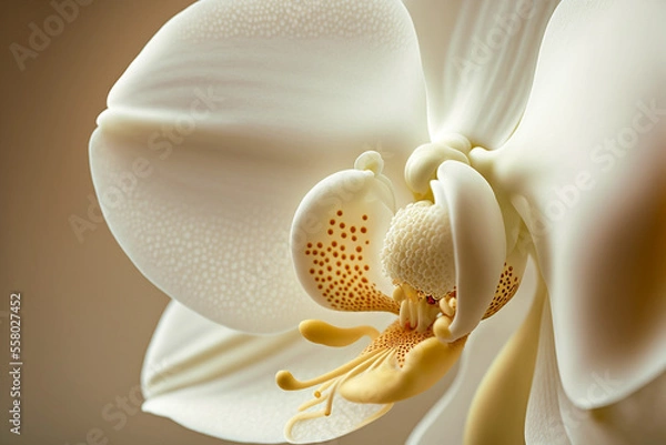 Fototapeta white orchid flower made by generative ai