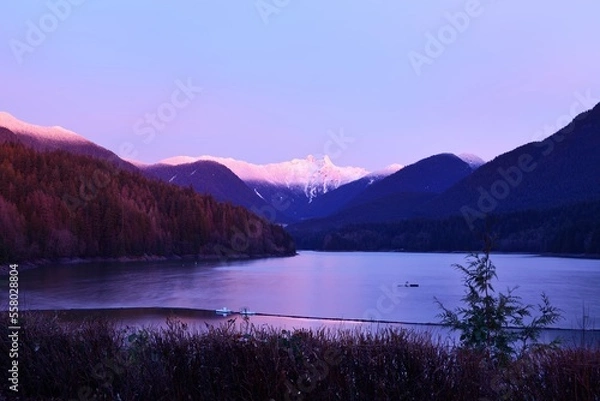Fototapeta Cleveland Dam, Capilano Water Supply Area & Reservoir