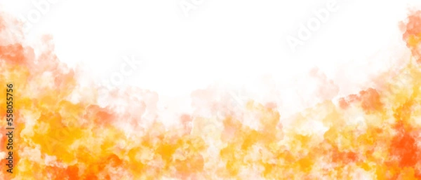 Fototapeta transparent orange abstract smoke border