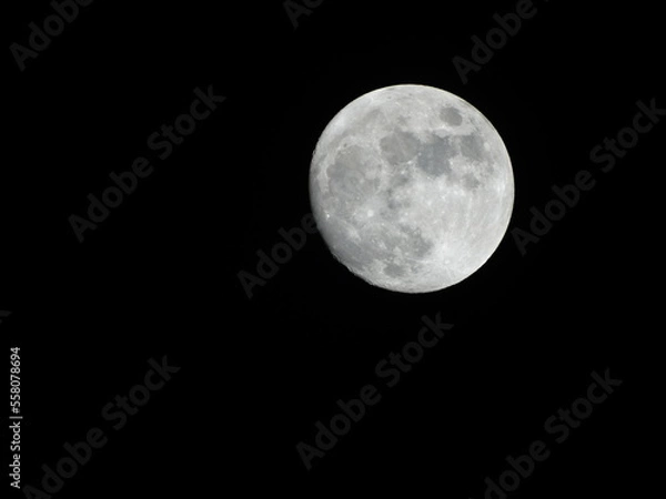 Obraz full moon over black