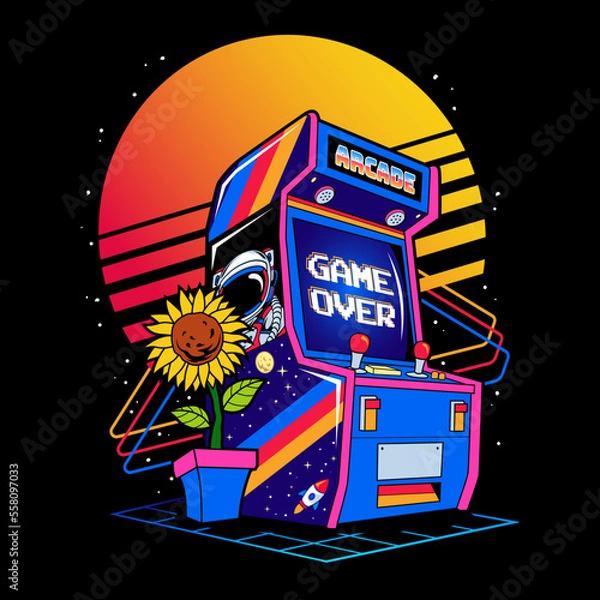 Obraz Retro arcade game
