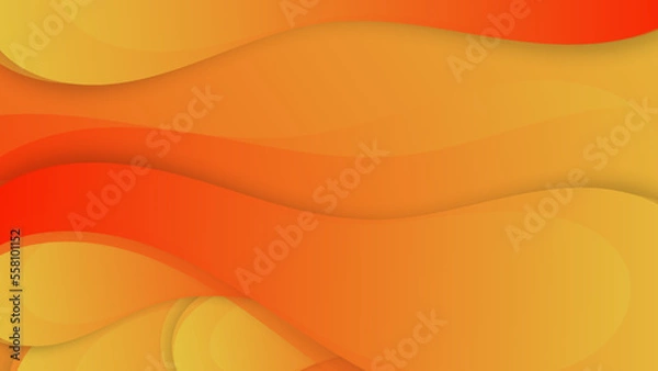 Fototapeta Modern orange and yellow gradient abstract background with creative and minimal gradient concepts, for posters, banners, landing page concept image.