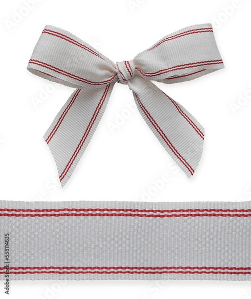 Fototapeta Transparent Bow with Seamless ribbon