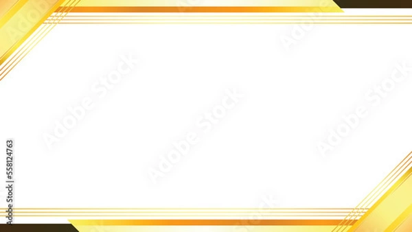 Fototapeta Elegant border frame. Abstract elegant gold border. Abstract polygonal pattern luxury black and gold.