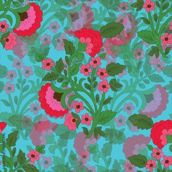 Obraz Colorful florals pattern