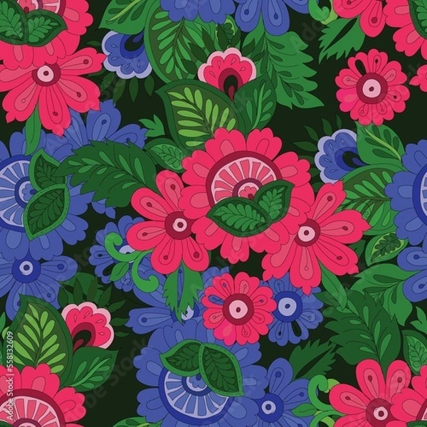 Obraz Colorful Florals patterns