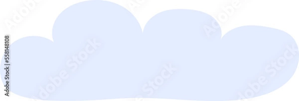 Obraz Cloud flat icon Weather Natural disaster