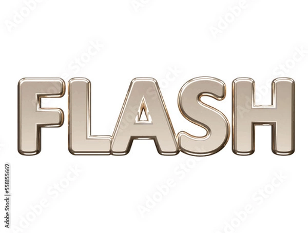 Fototapeta Flash text effect vector illustration 