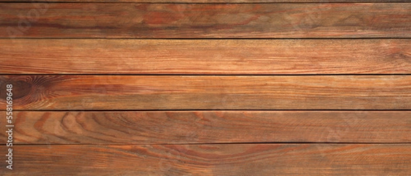 Fototapeta Texture of wooden surface as background. Banner design