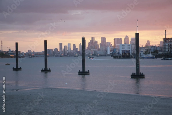 Obraz Закат на реке