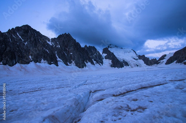 Obraz Aube sur le Glacier Blanc