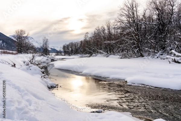 Obraz winter landscape with snow covered trees