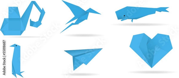 Obraz фигуры из бумаги