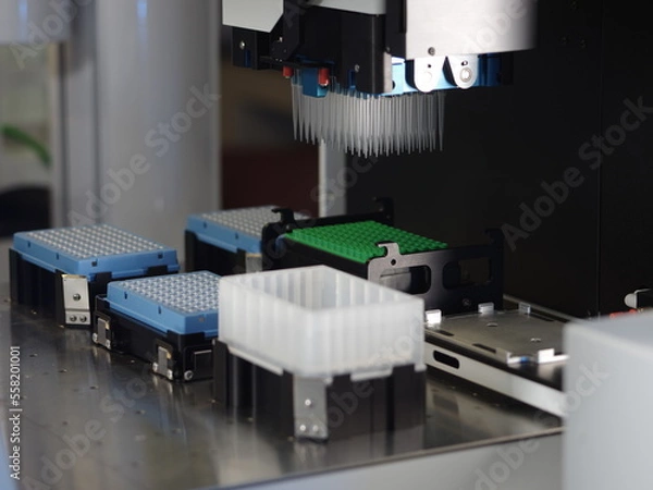 Obraz The process of processing dna samples in the laboratory