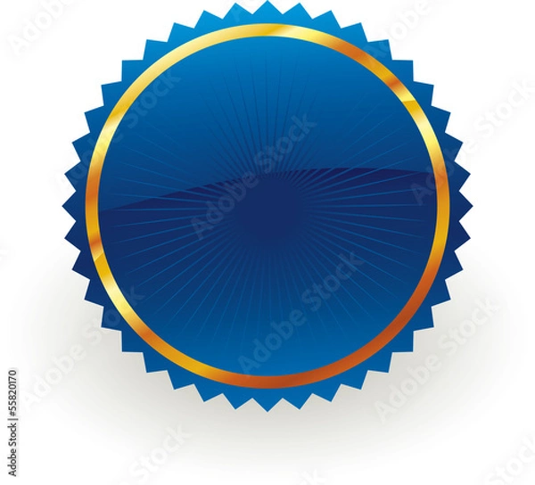 Obraz blue badge