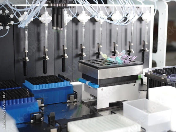 Obraz Samples for DNA testing in laboratory