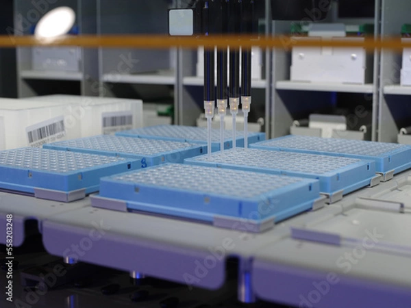 Obraz Samples for DNA testing in laboratory