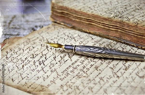 Obraz Antiker Federhalter