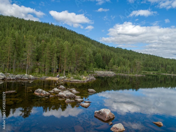 Fototapeta Swedish Lapland Aerial