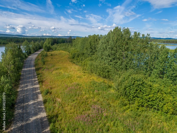 Fototapeta Swedish Lapland Aerial