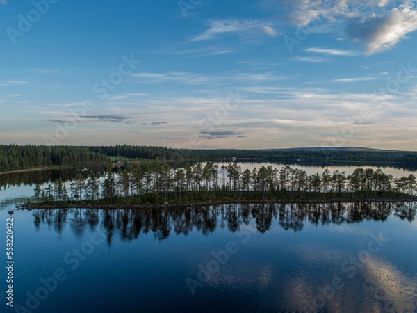 Fototapeta Swedish Lapland Aerial