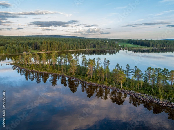 Fototapeta Swedish Lapland Aerial