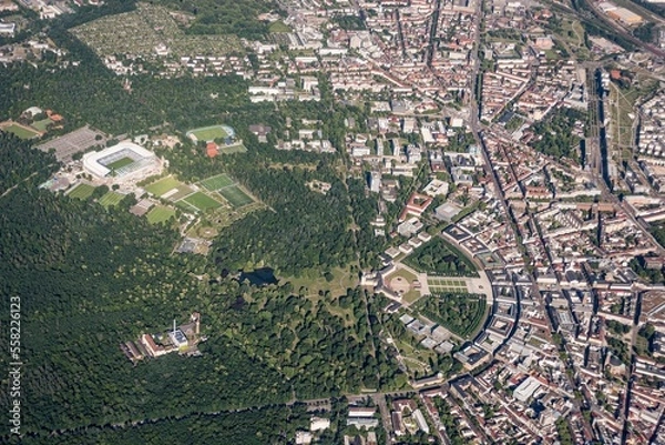 Fototapeta Luftbild Karlsruhe