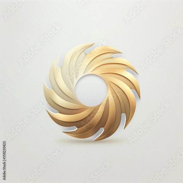 Fototapeta Creative isolated professional company or product logo, icon Generative AI