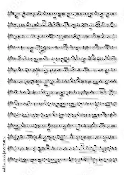 Fototapeta music page