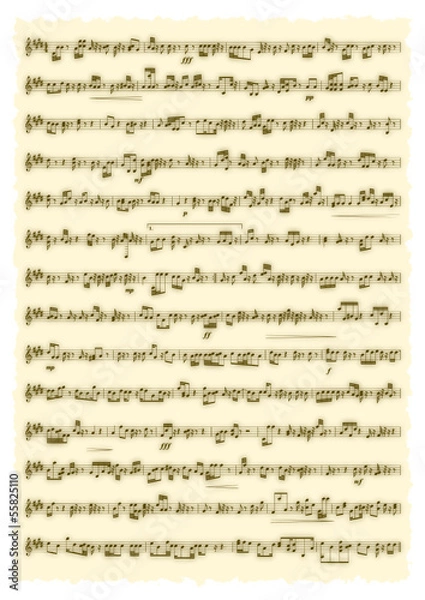 Fototapeta music page