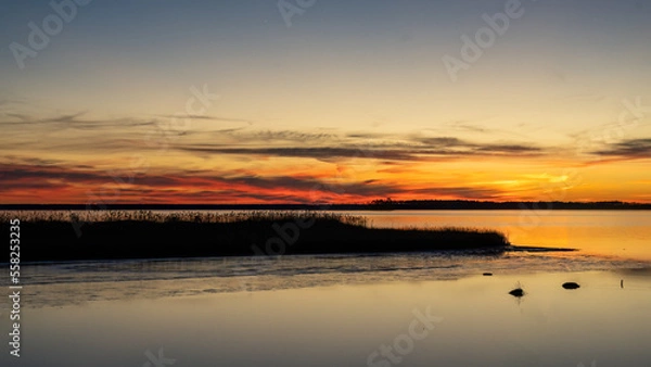 Obraz Sunset Over The River