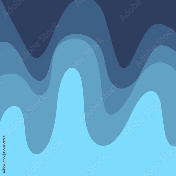 Fototapeta abstract blue wave background
