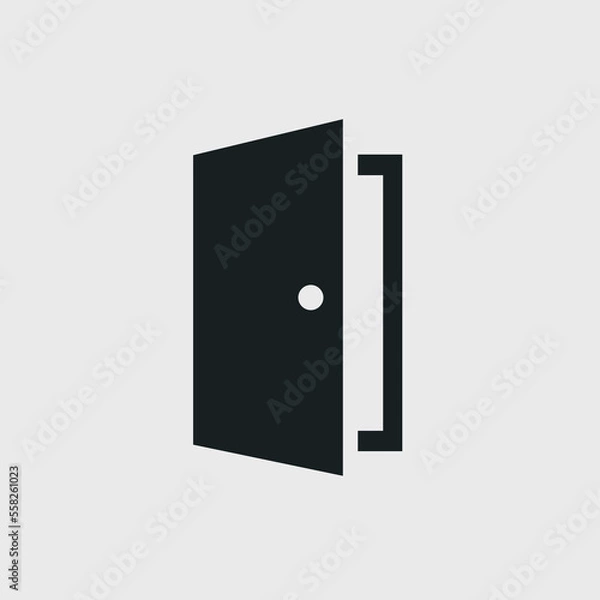 Obraz Opened door icon