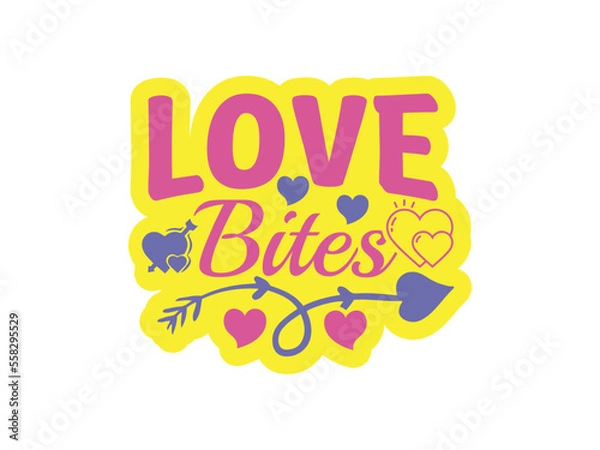 Fototapeta Valentine day SVG design