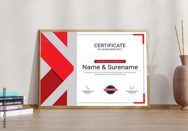 Fototapeta Certificate Design Template