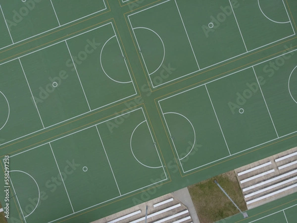 Obraz Netball courts from above